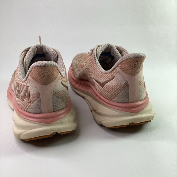 HOKA ONE ONE Clifton 9 Womens Shoes Size 9.5 Color: Sandstone/Cream main image 3